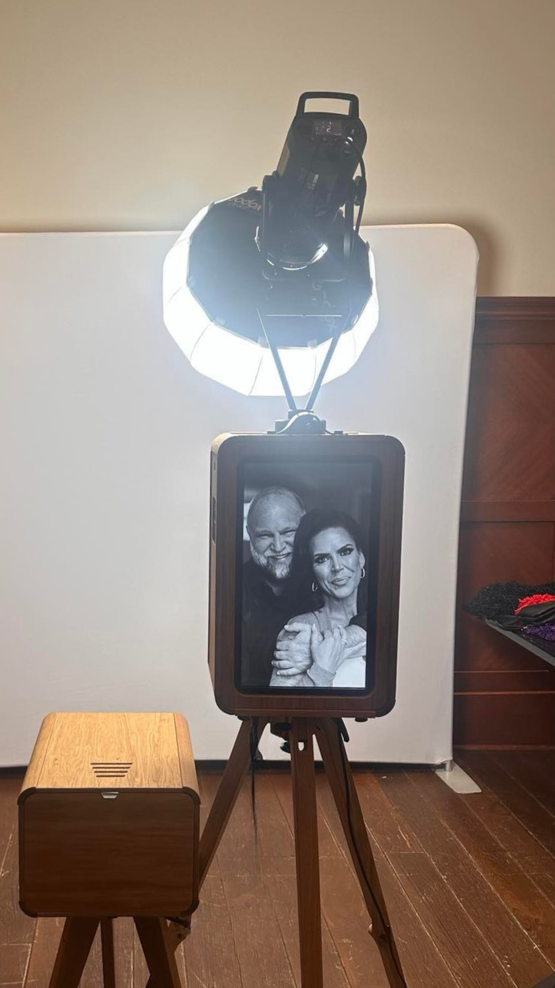 Eclipse Photo Booth at a wedding in the Thomsons Social Hub, Calgary, Alberta